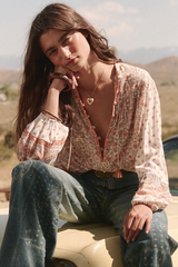 Tan Sunshine Bandit Blouse blouse