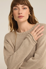 Tan Emerson Cropped Sweater Sweater