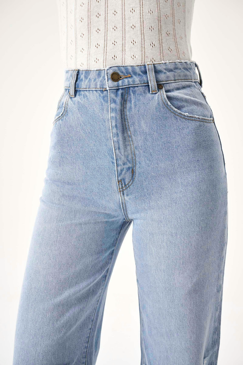 Light Gray Heidi Jean Ankle | Old Stone Jeans