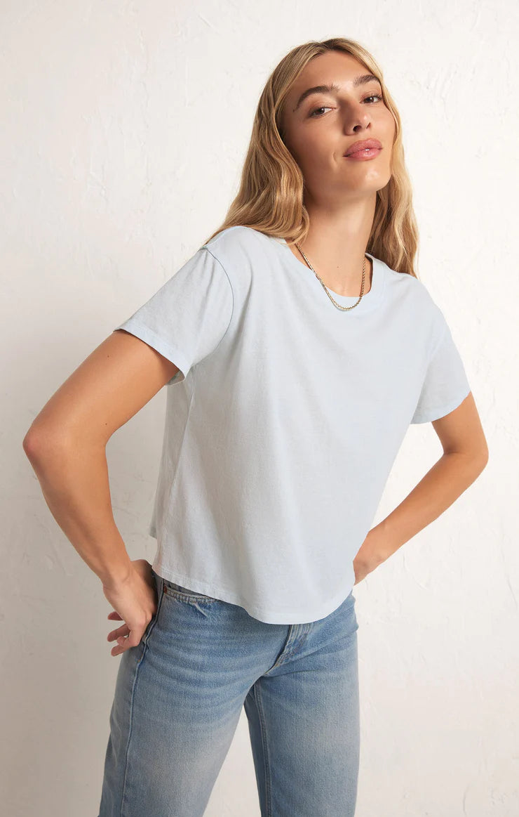 Light Gray Go To Tee Shirts & Tops