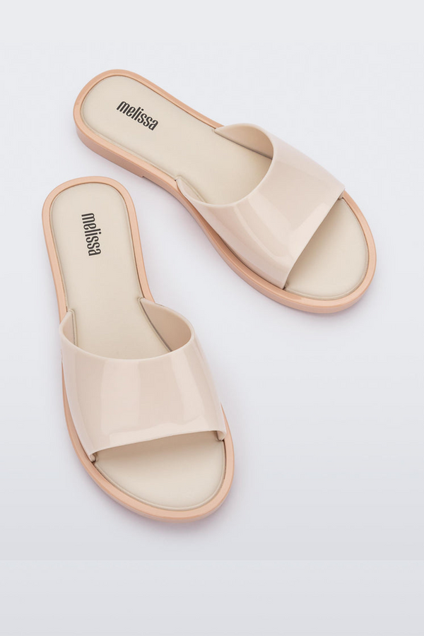 Light Gray Miranda Slide | Beige Slides