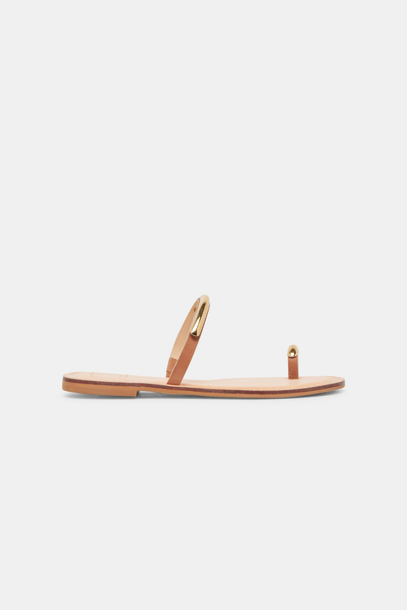 White Smoke Wink Sandal | Saddle Leather Sandal