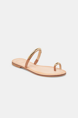 White Smoke Wink Sandal | Saddle Leather Sandal