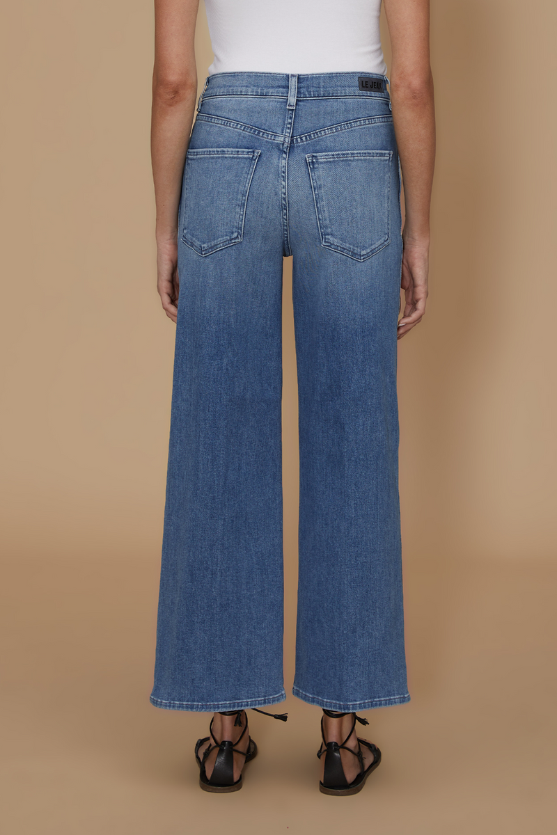 Rosy Brown Juliette Wide Leg Ankle | Clementine Jeans