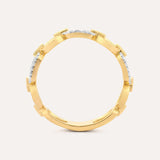 White Smoke Linked Forever To You Stackable Ring Ring