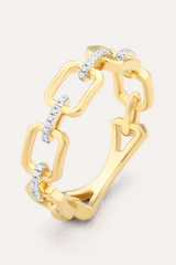 Beige Linked Forever To You Stackable Ring Ring