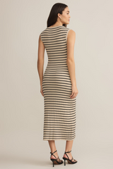 Gray Gisele Stripe Maxi Dress Maxi Dress