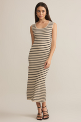 Gray Gisele Stripe Maxi Dress Maxi Dress