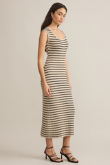 Gray Gisele Stripe Maxi Dress Maxi Dress