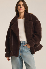 Black Ari Sherpa Coat Coat