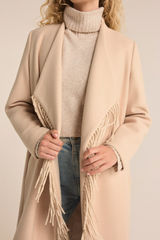 Tan Alchemist Fringe Coat Coat