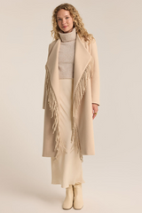 Light Gray Alchemist Fringe Coat Coat