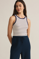 Dark Slate Gray Hadley Striped Tank Tank Top