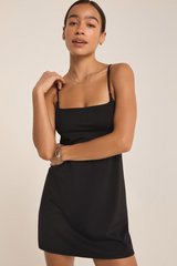 Black Doubles Dress Mini Dress