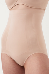 Tan High-Waisted Brief brief