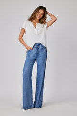 Light Gray Anya Side Tacked Released Jean | Vintage Laguna Wash Jeans