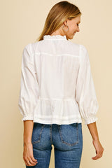 Wheat Amelie Bow Top Top