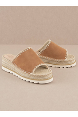 Tan Vista Espadrille Sandal | Camel Sandal