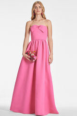 Misty Rose Isabeau Strapless Gown | Shocking Pink Formal Dress