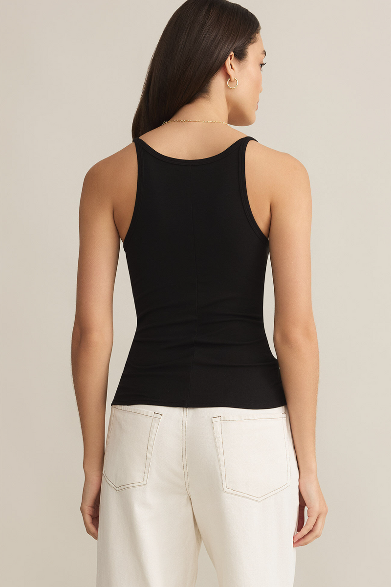 Light Gray Second Skin Racer Tank Tank