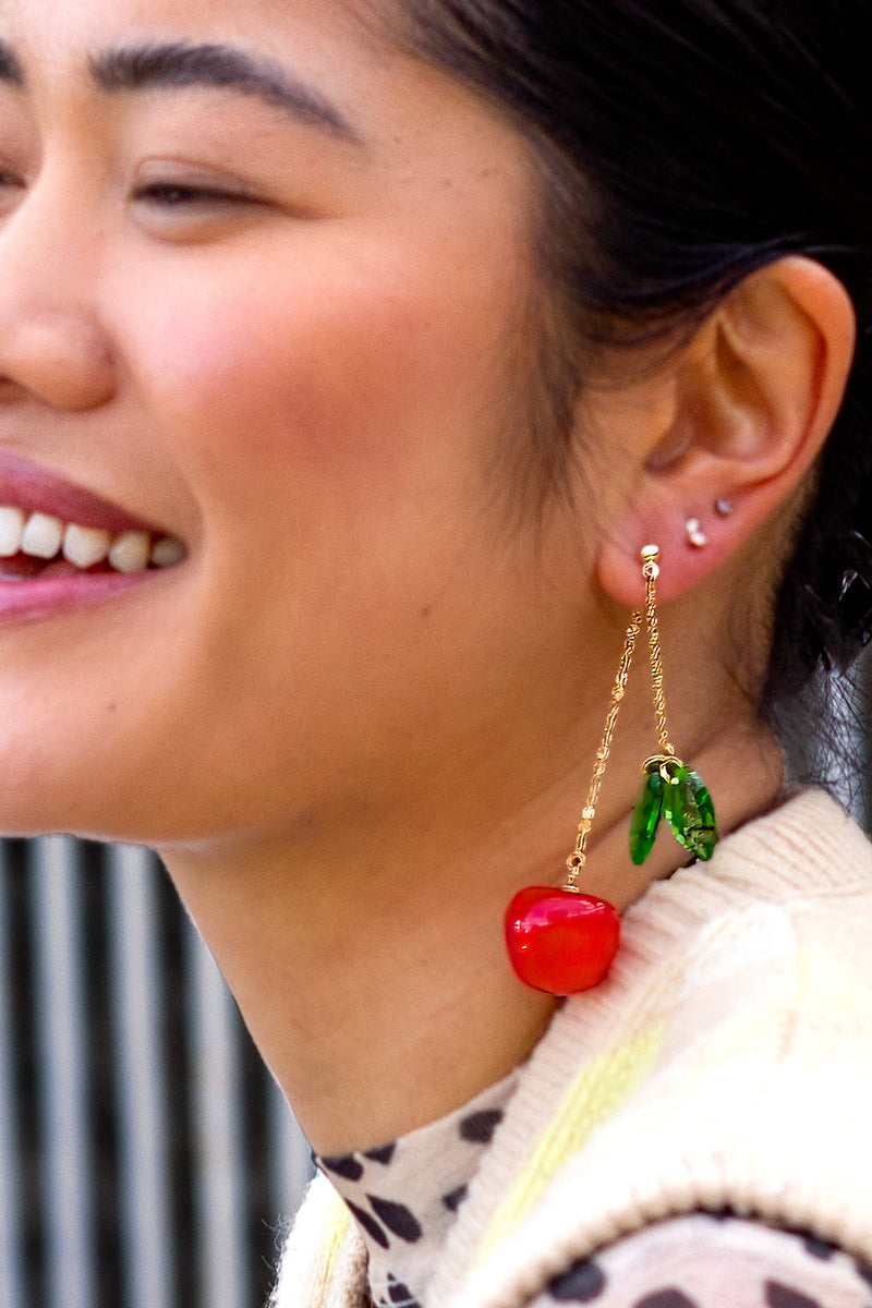 Rosy Brown Peter + June Earrings Earring