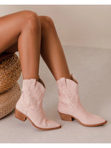 Rosy Brown Claire Pink Cowboy Boot