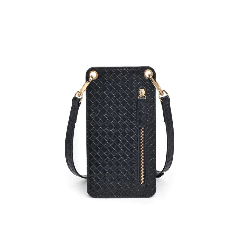 Dark Slate Gray Claire Woven Crossbody