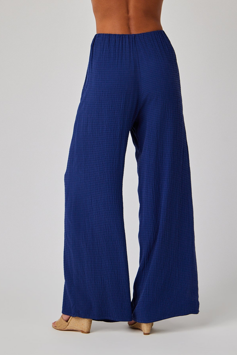 Midnight Blue Clean Wide Leg Pant Pant