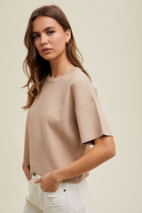 Gray Poplar Sweater Top top