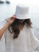 Gray Bride Bucket Hat