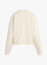 White Smoke The Cropped Collegiate Sweatshirt Sweatshirt