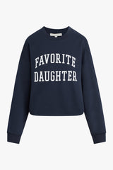 White Smoke The Cropped Collegiate Sweatshirt Sweatshirt