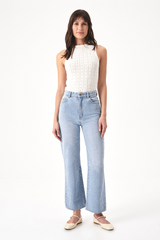 White Smoke Heidi Jean Ankle | Old Stone Jeans