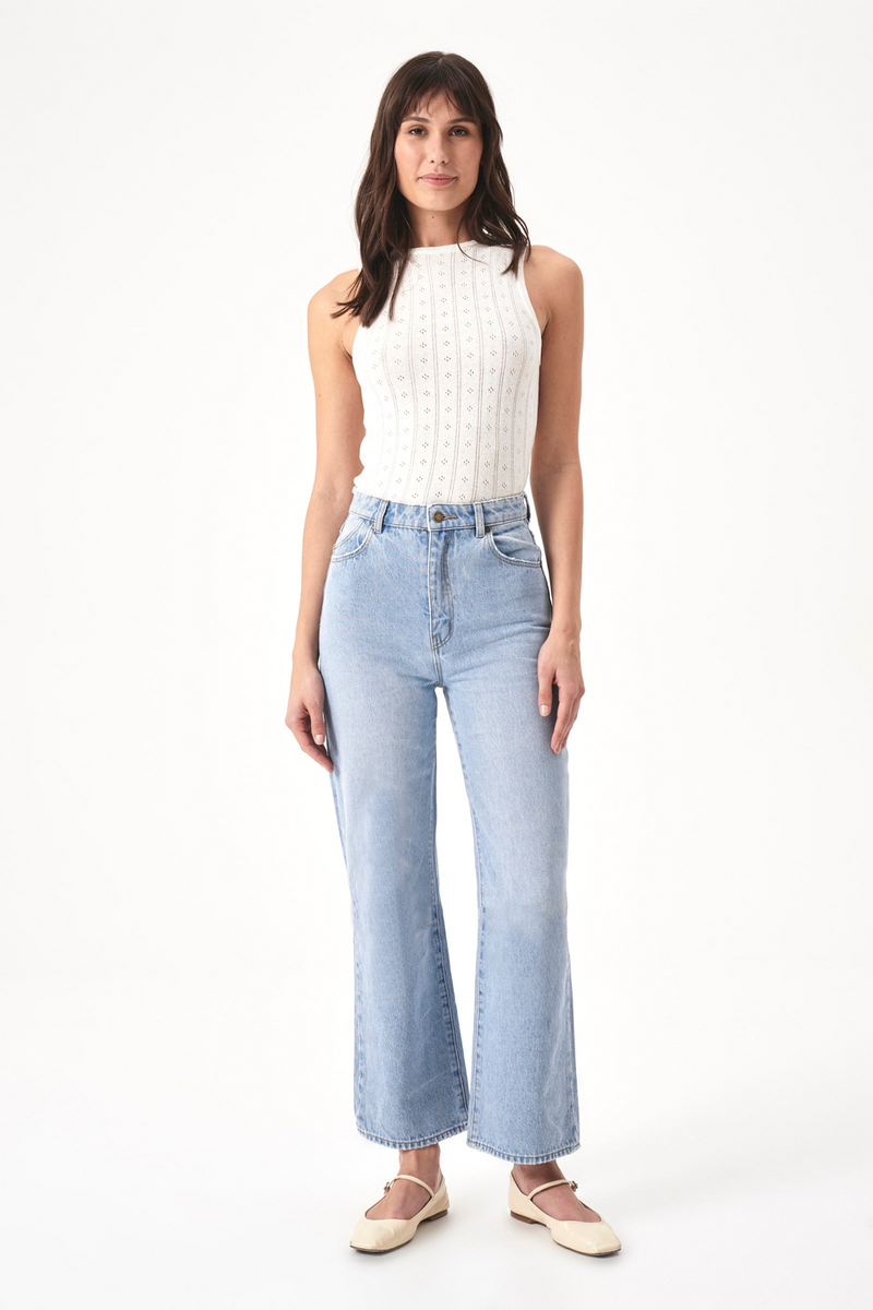 White Smoke Heidi Jean Ankle | Old Stone Jeans