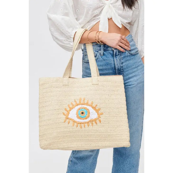 Southern Season Jute Tote Bag - Large Signature