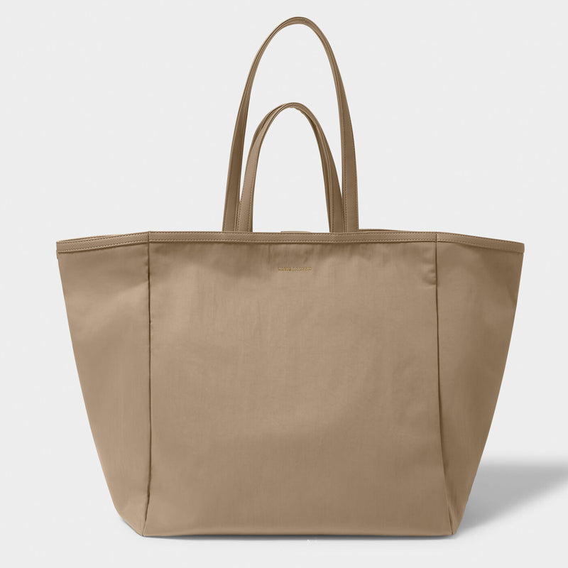 Dim Gray Nylon Luxe Oversized Tote tote bag