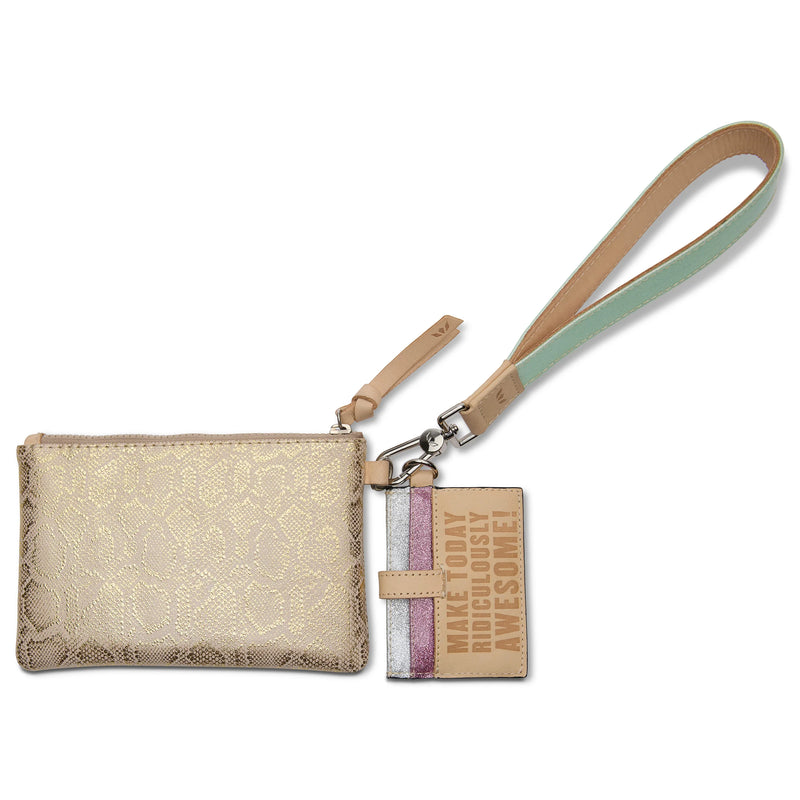 Tan Leah Combi Clutch Handbags, Wallets & Cases