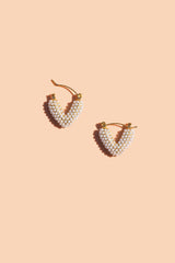 Peach Puff Peter + June Earrings Earring