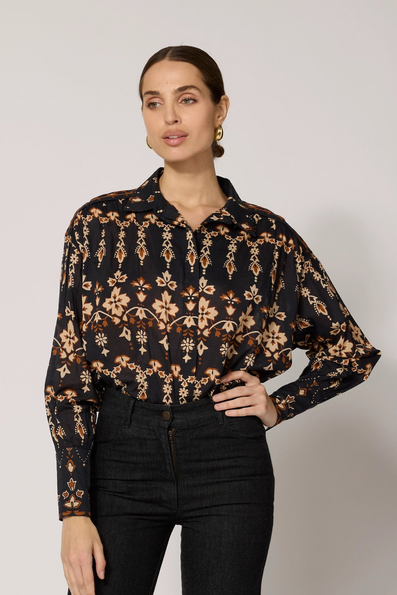 Black Mirabelle Blouse in La Vie Top