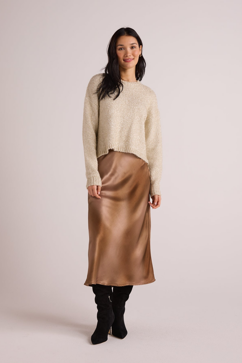 Light Gray Nora Bias Midi Skirt Midi Skirt