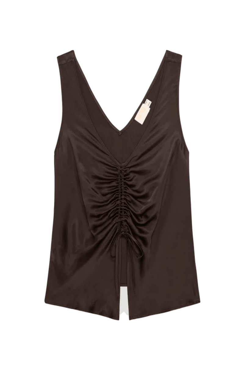 Dark Slate Gray Nyra Front Tank Top