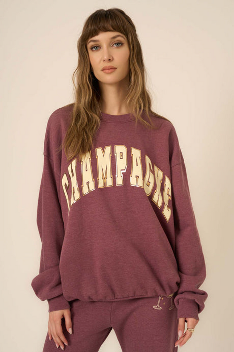 Wheat Champagne Foil Sweatshirt Sweatshirt