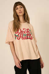 Wheat Deck The Halls Perfect BF Tee Graphic Tee