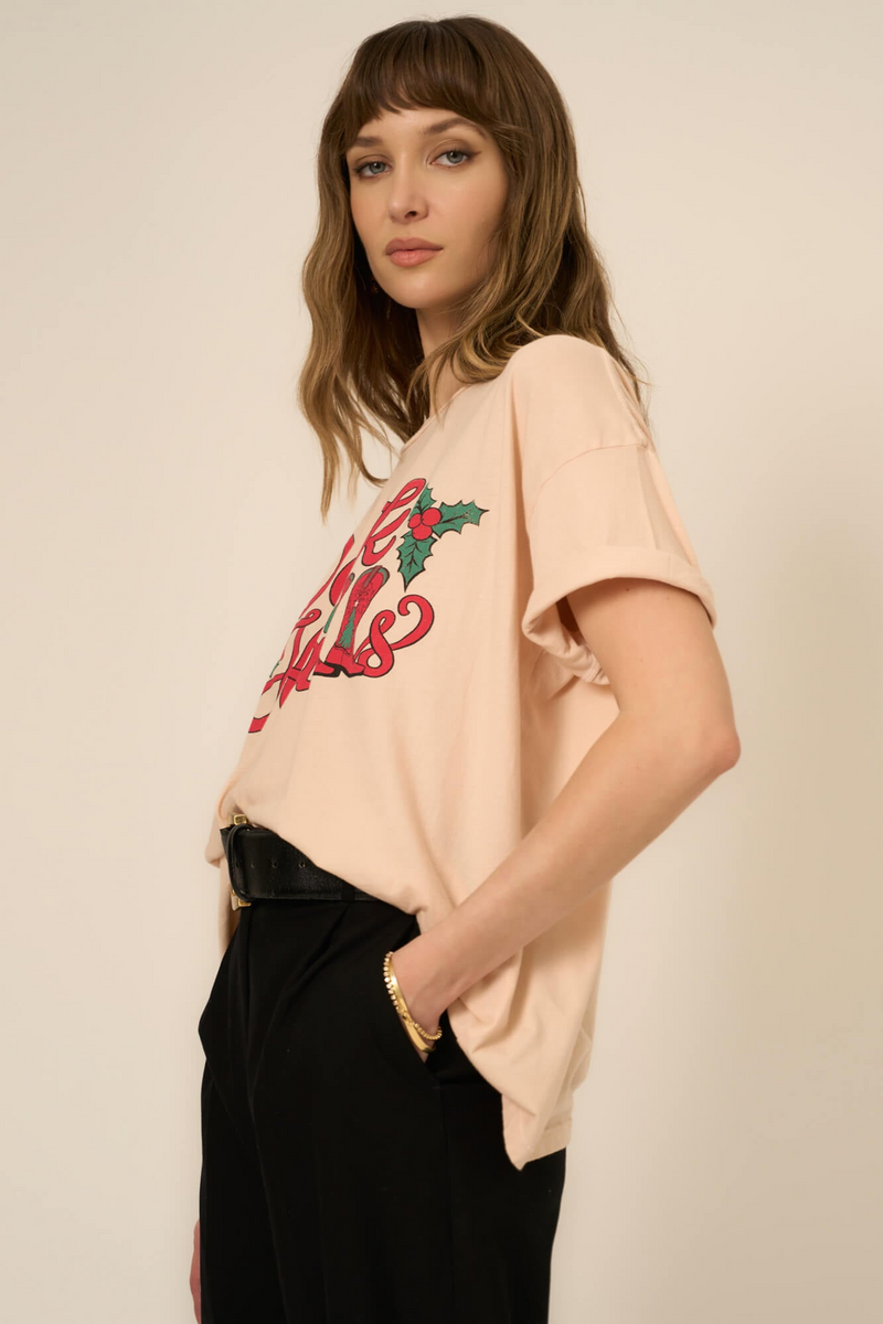 Wheat Deck The Halls Perfect BF Tee Graphic Tee