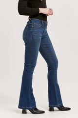 Antique White Rosa High Rise Flare Jeans | Binz Jeans