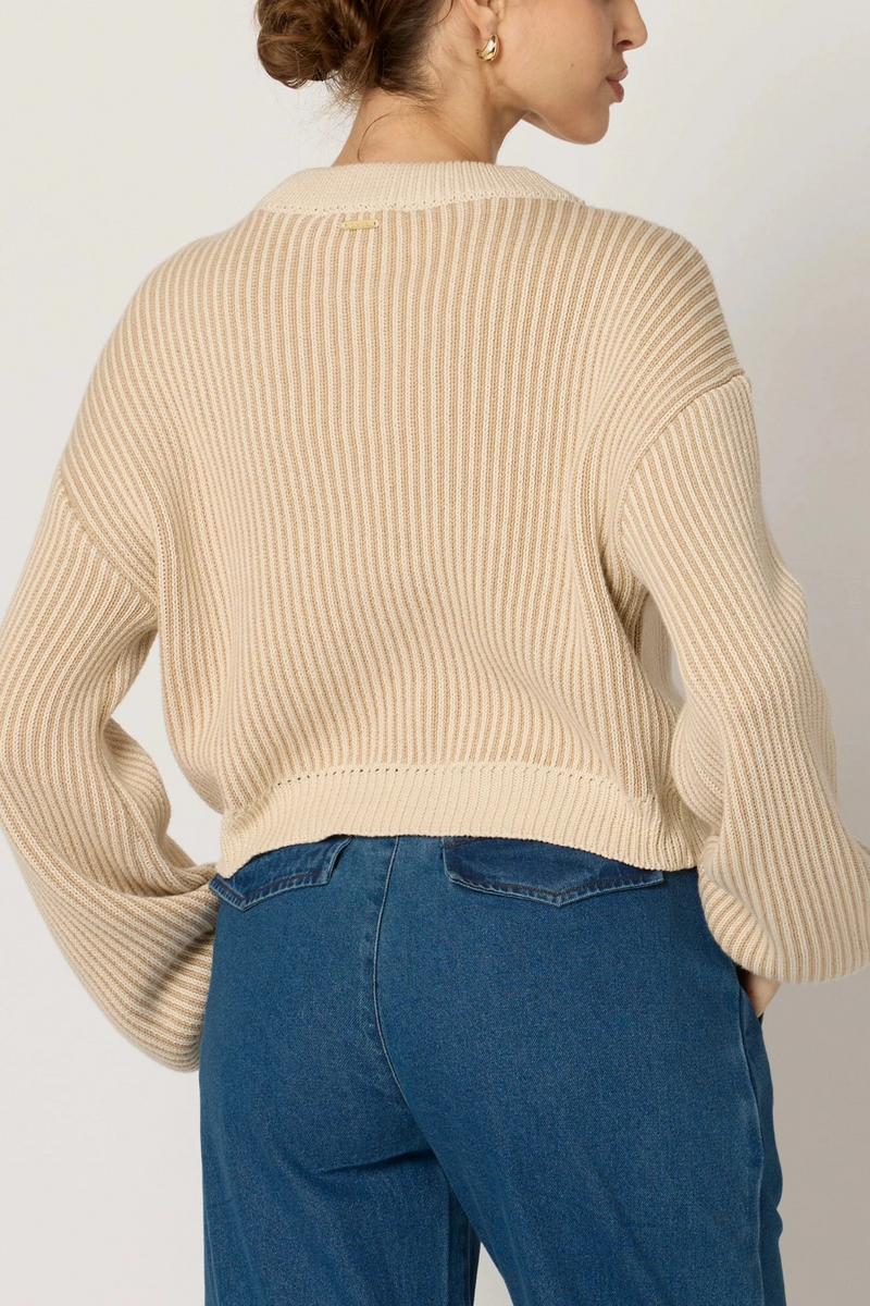 Gray Sydney Sweater in Ivory/Oatmeal Sweater