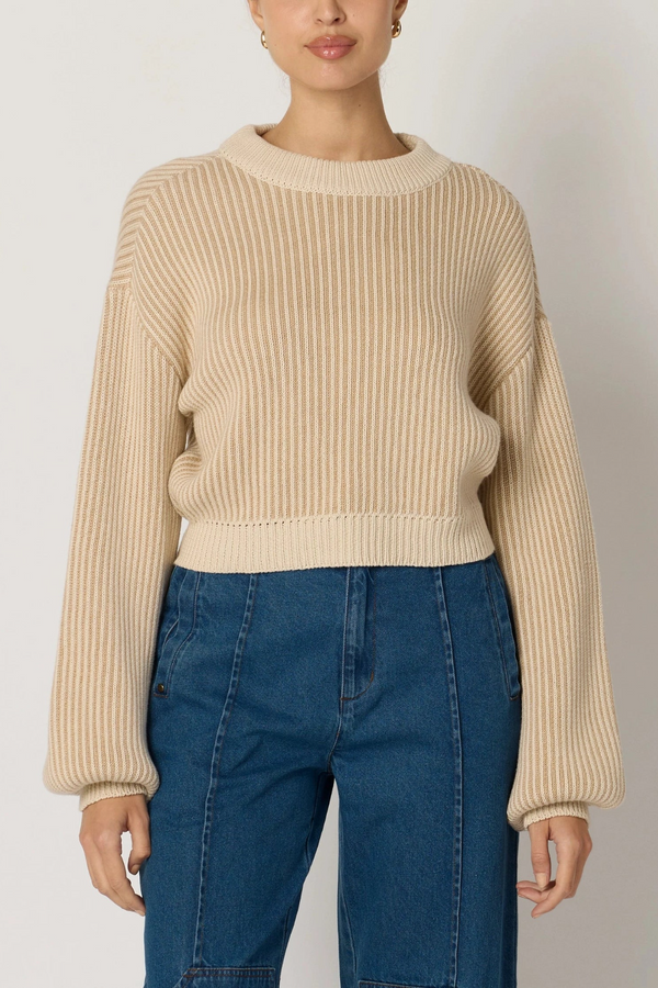 Gray Sydney Sweater in Ivory/Oatmeal Sweater