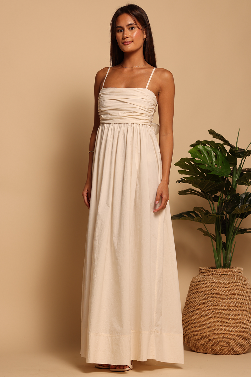 Tan Courtney Maxi Maxi Dress