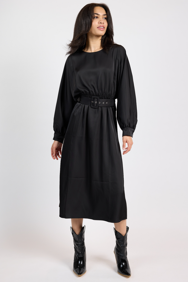 Black Mood Boost Midi Dress Midi Dress