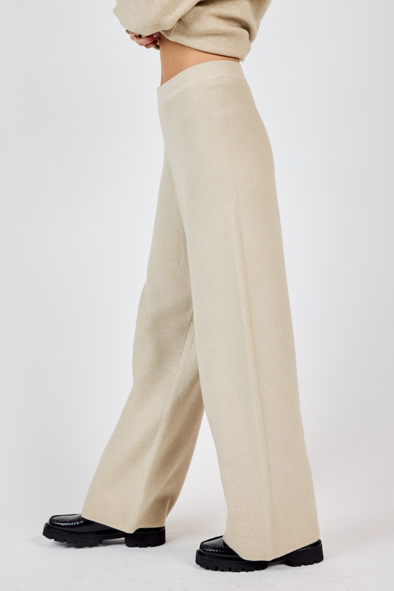 Light Gray Kelsie Knit Pants Pant